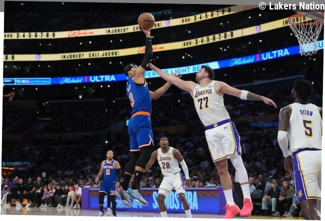Luka Doncic Praises Lakers' Defense In Win Over Knicks