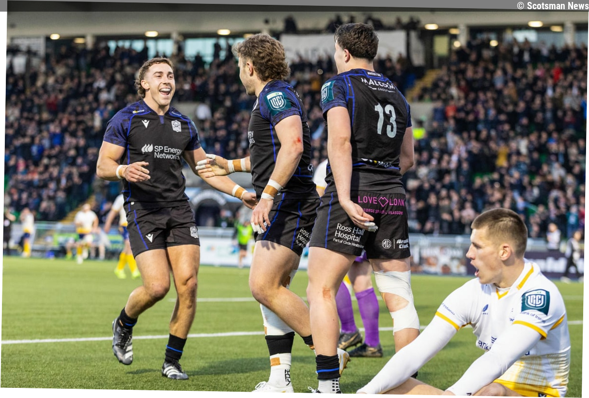 Glasgow Warriors lay down URC marker in feisty clash with Leinster