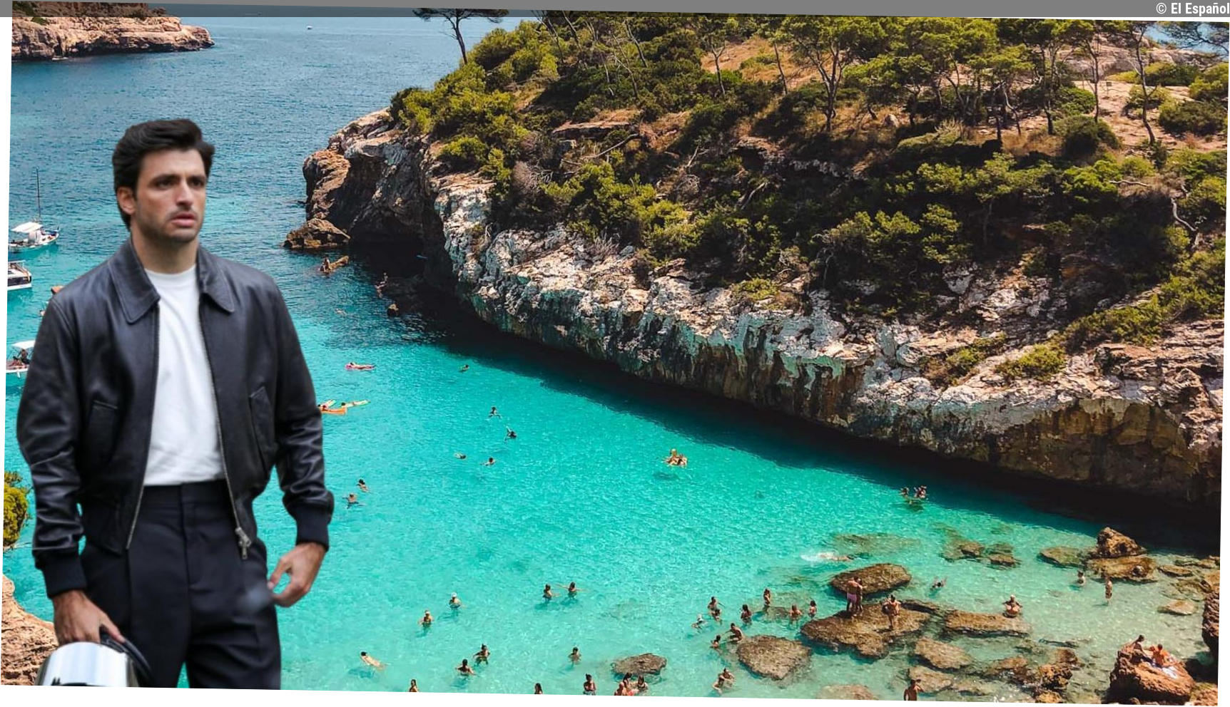 La isla española donde pasa Carlos Sainz Jr. sus vacaciones: 500 km de costa con calas y playas en el Mediterráneo