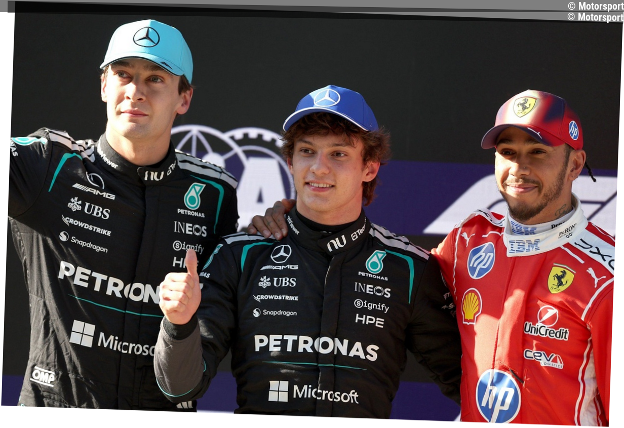 George Russell facing new Mercedes threat as David Coulthard issues Kimi Antonelli verdict