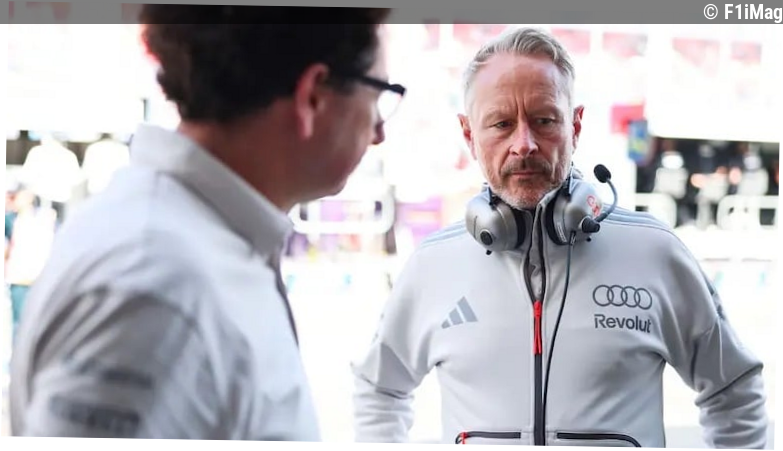 Audi F1 est fragilisé par son moteur : divergence entre Jonathan Wheatley et Mattia Binotto