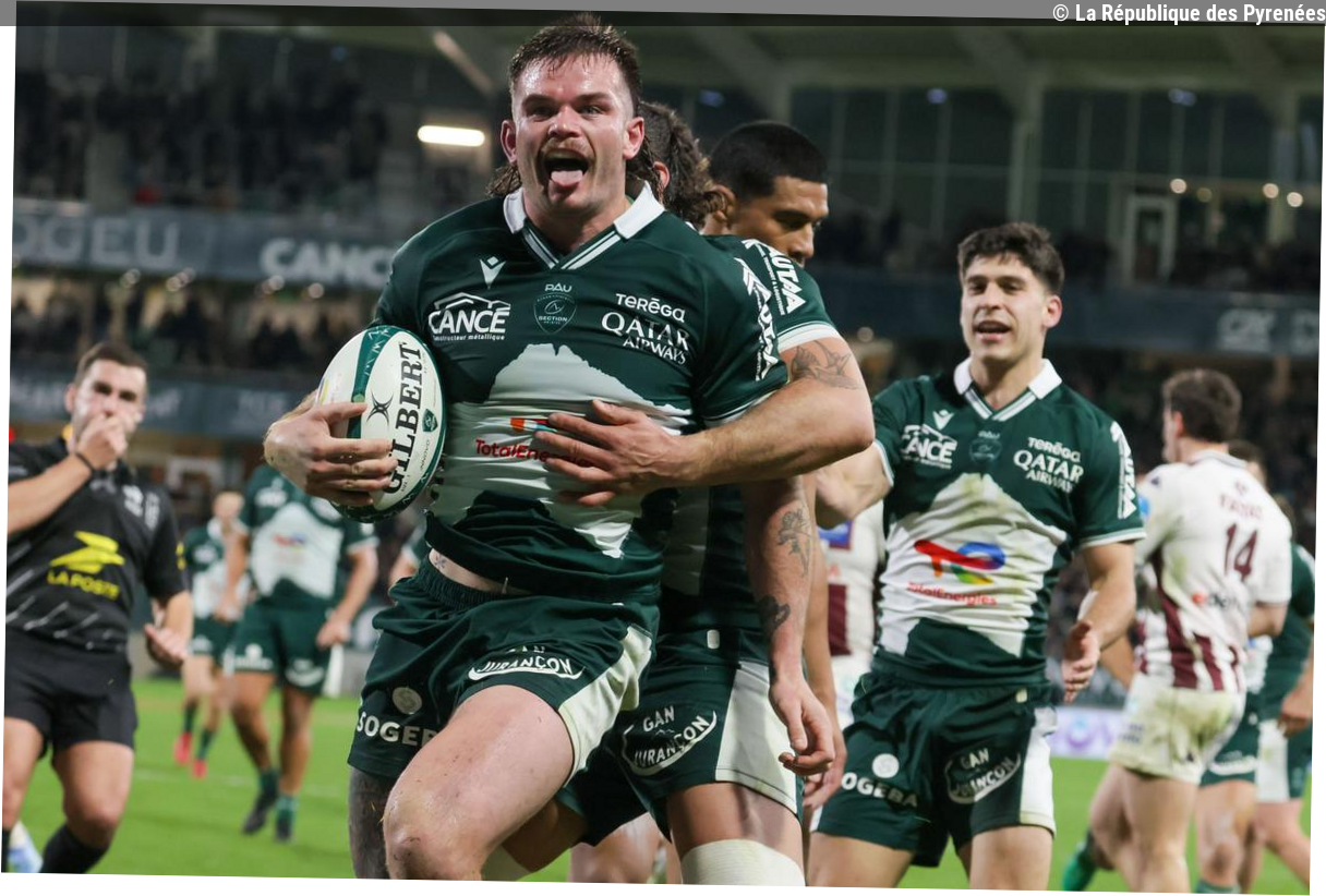 Rugby - Section Paloise : mauvaise nouvelle confirmée et saison terminée pour Reece Hewat