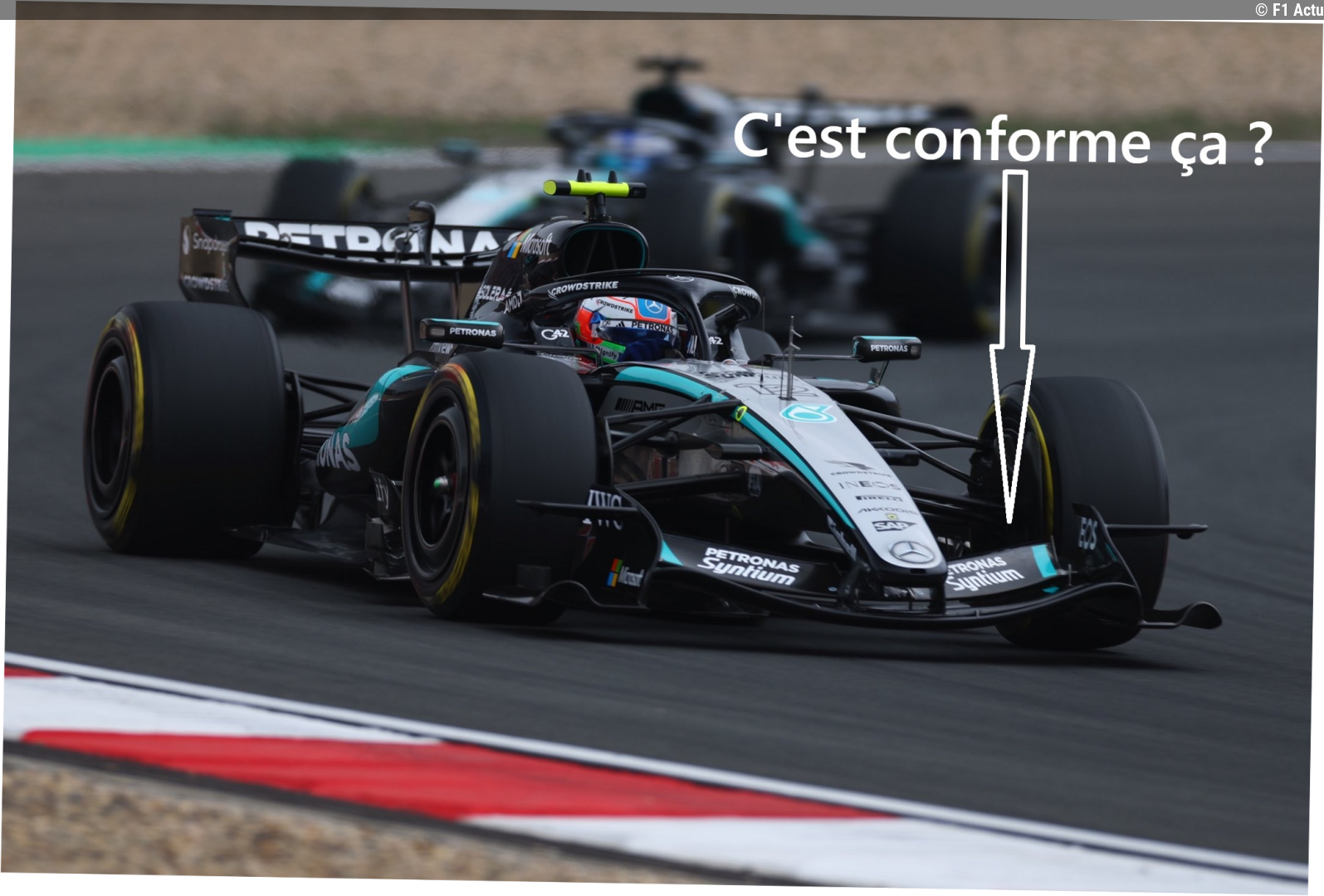 Le concept aérodynamique de Mercedes est-il illégal ?