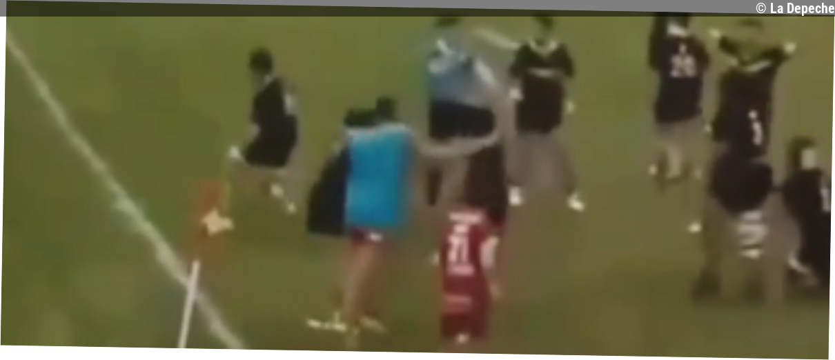 VIDEO. Arbitre de touche, il frappe et met KO deux adversaires : scène de violence après un match de rugby amateur dans l'Hér