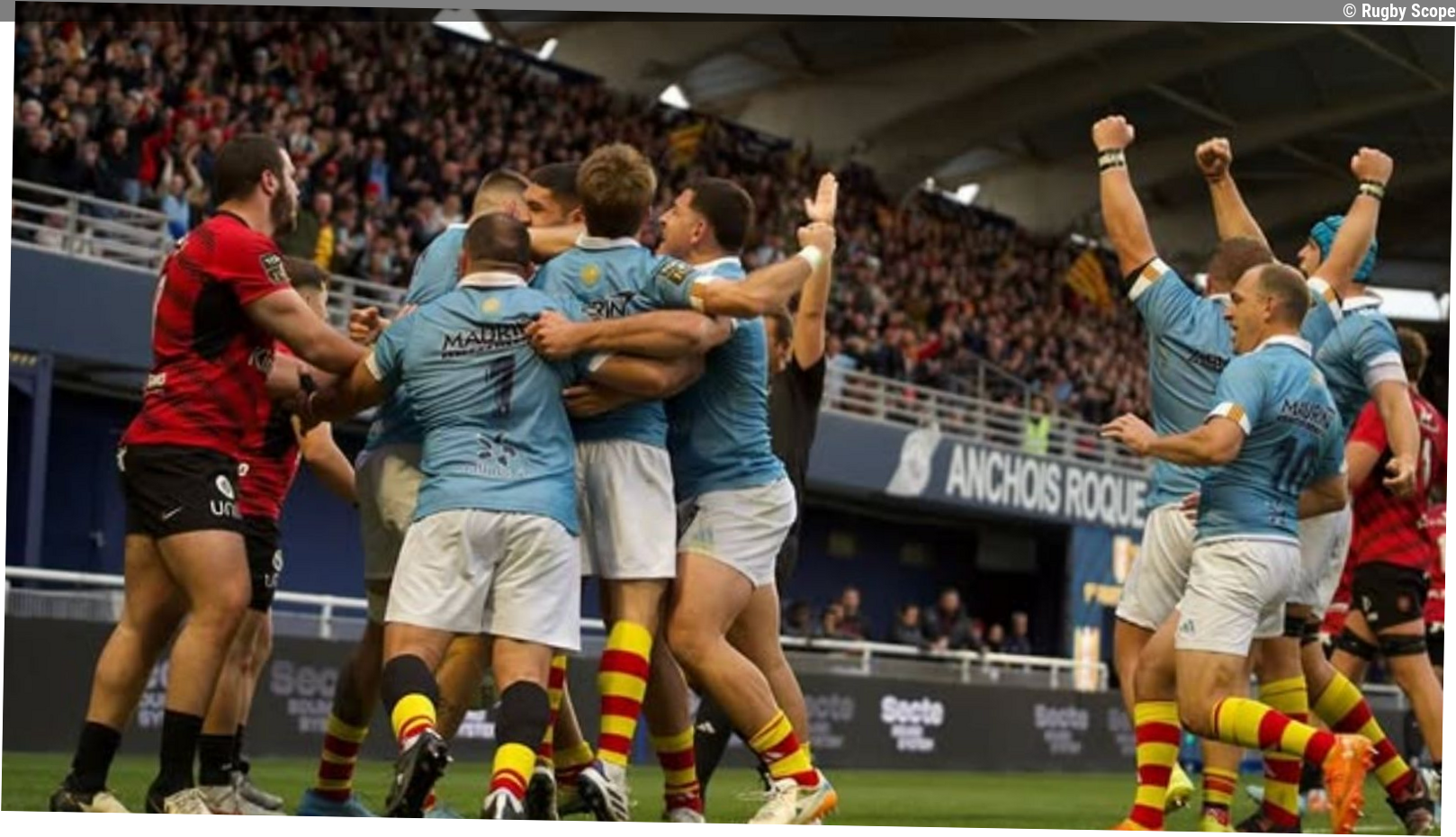 Top 14 : Perpignan fait plier Toulon au terme d'un match longtemps sous tension