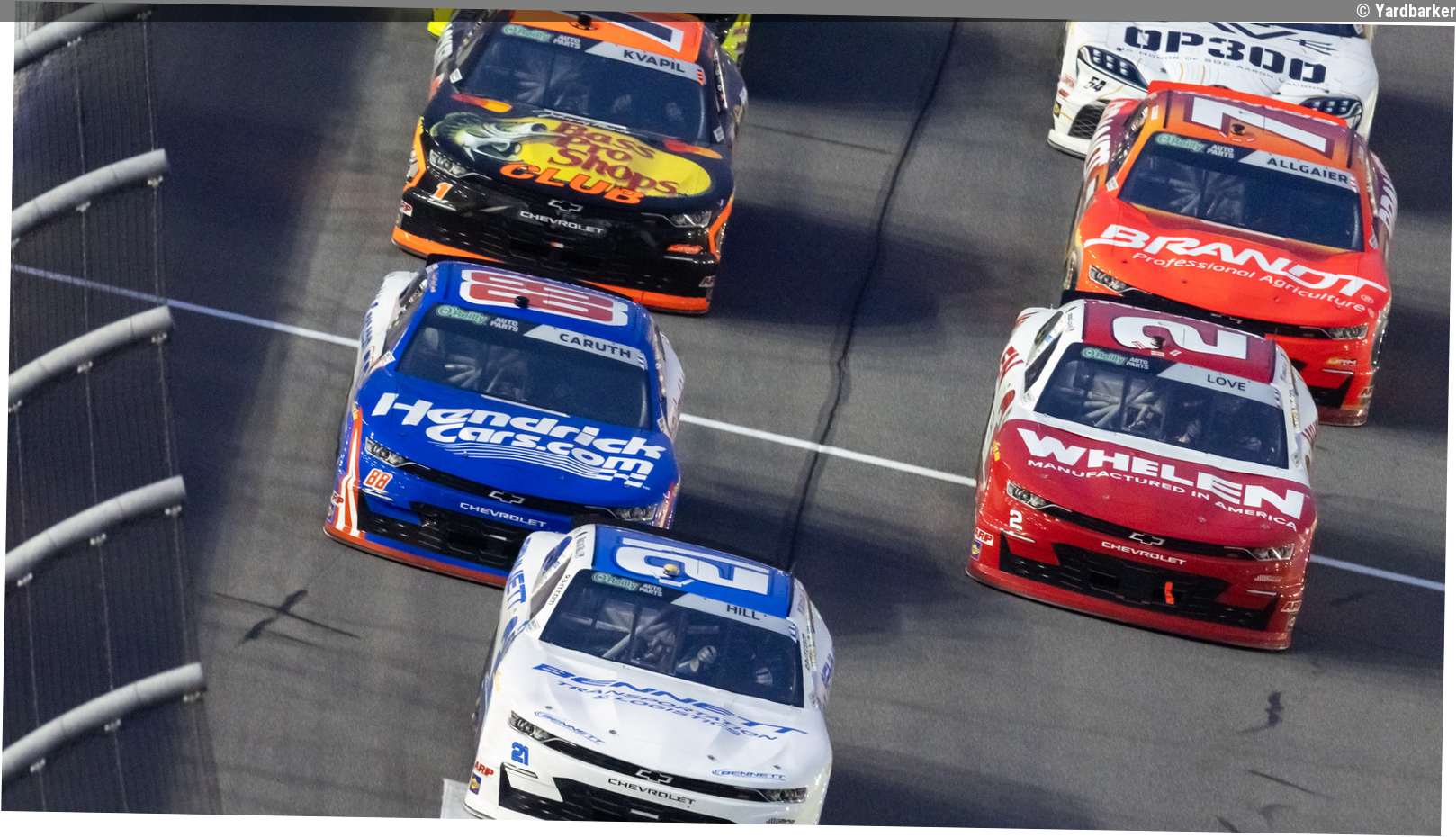 Rajah Caruth, Jesse Love have animated conversation after late incident in NASCAR Martinsville race