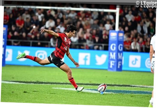 L'arrière du RC Toulon Marius Domon victime d'une rupture des ligaments croisés du genou
