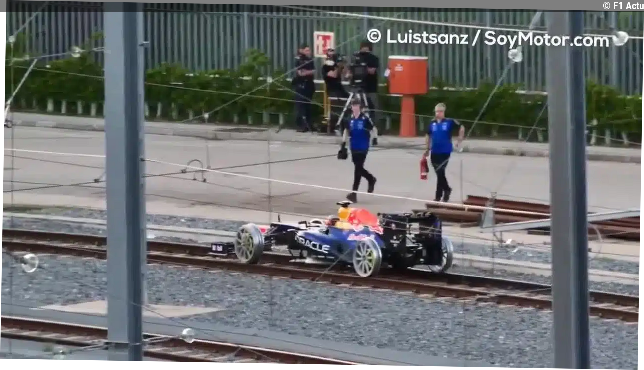 Insolite : Une Red Bull sur les rails du métro de Madrid