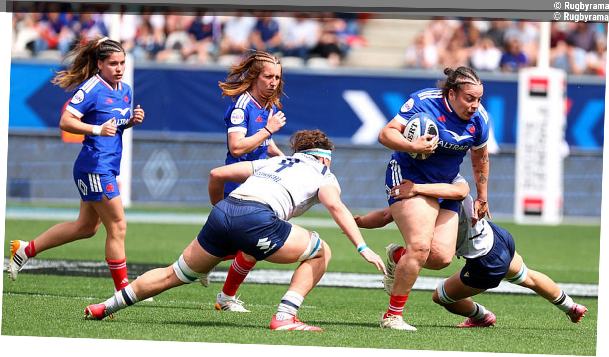Tournoi des 6 Nations féminin - Les notes des Bleues face à l'Italie : Assia Khalfaoui et Madoussou Fall-Raclot dans tous les