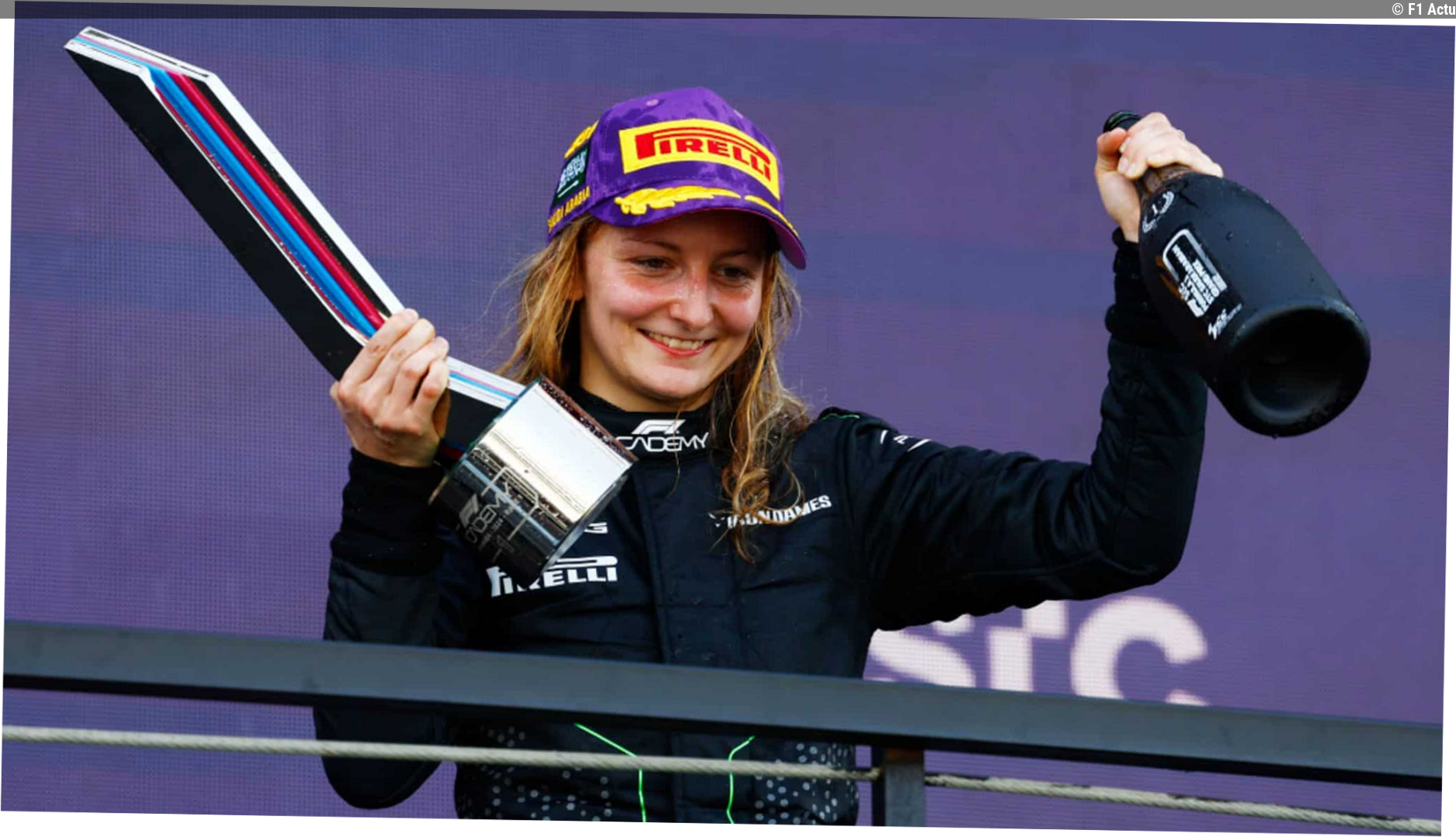 Doriane Pin se rapproche d'un test en F1 avec Mercedes