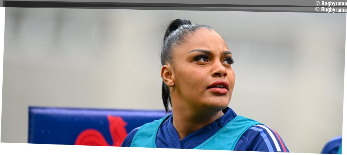 6 Nations féminin - "Gamine, je voulais faire du catch" : à la découverte d'Ambre Mwayembe, la pilier stylée du XV de France