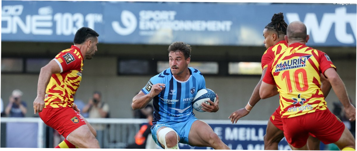 Top 14 – Montpellier s'impose face à Perpignan et continue de croire au top 2