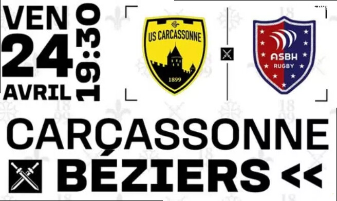 RADIO-RUGBY : Nationale, CARCASSONNE / BEZIERS , écoutez la rencontre en direct (J28)