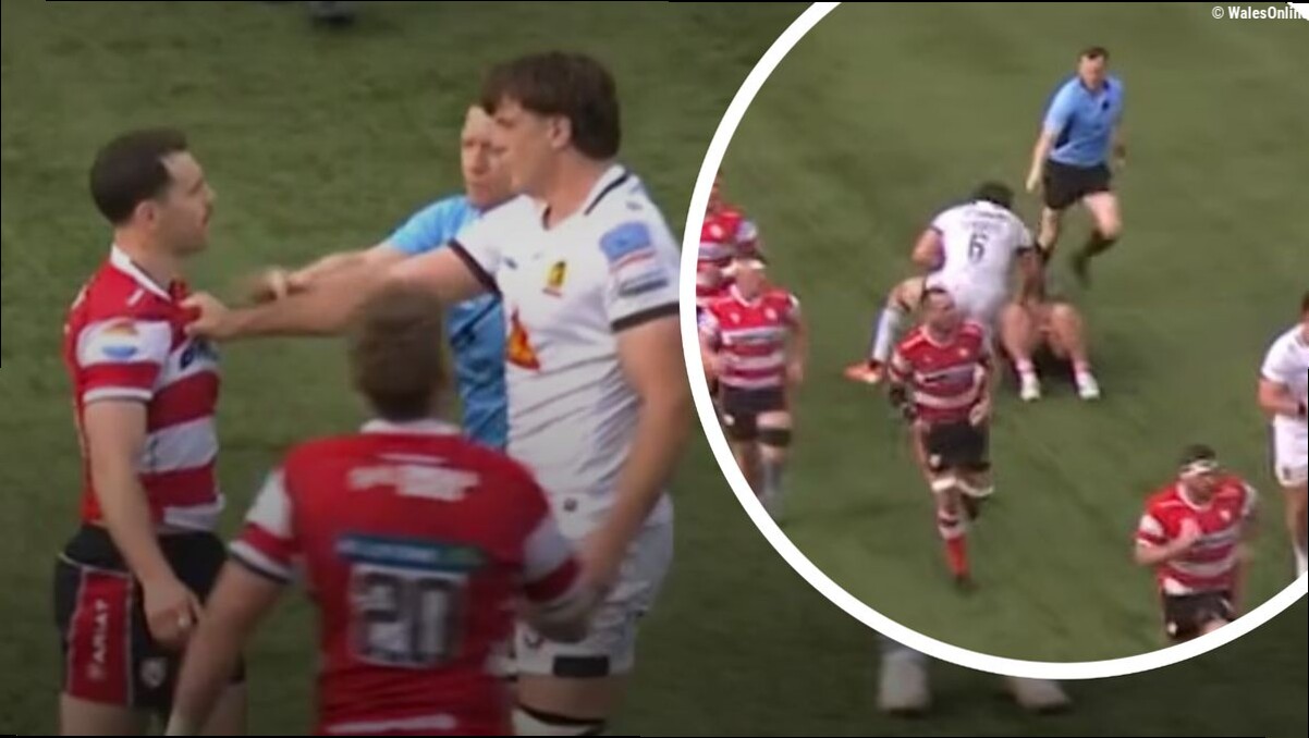 England international hits defenceless opponent in face as Wales star disgusted