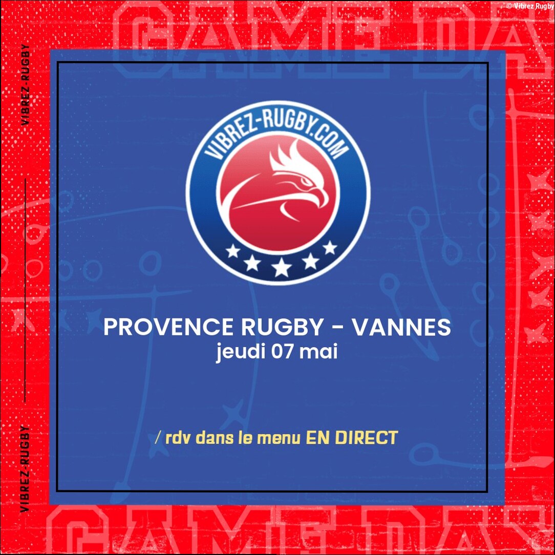 Provence Rugby – Vannes en direct