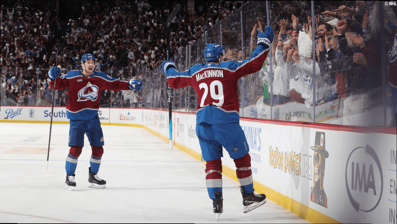 MacKinnon hits small spot in big moment for Avalanche