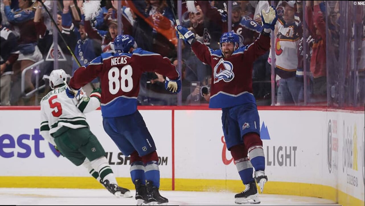 Kulak scores in OT, Avalanche eliminate Wild in Game 5