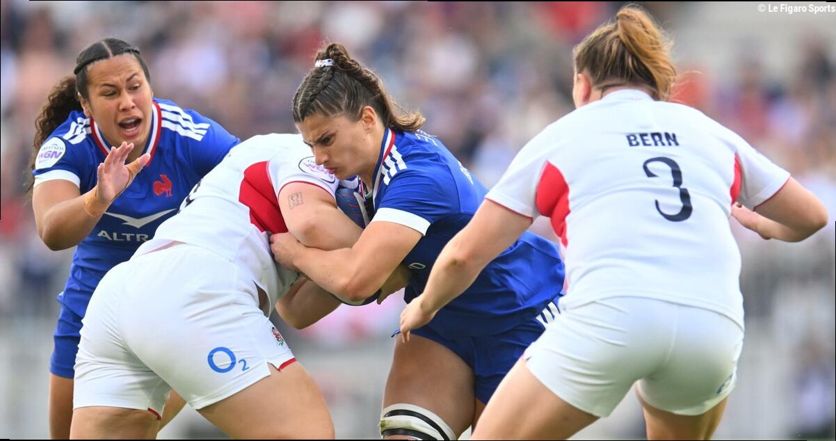 Six Nations féminin : en vidéo, le superbe essai des Bleues pour lancer le Crunch et la réaction des Anglaises