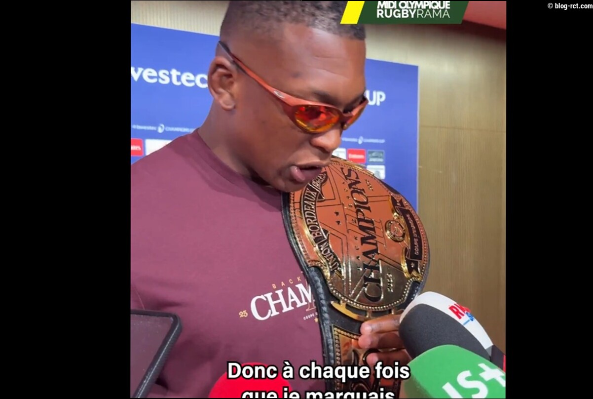 Jalibert dévoile enfin l'histoire derrière la fameuse ceinture de l'UBB