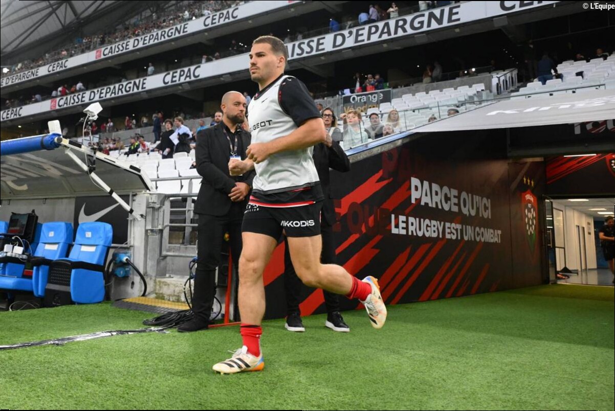 Antoine Dupont et Ange Capuozzo de retour à l'entraînement du Stade Toulousain