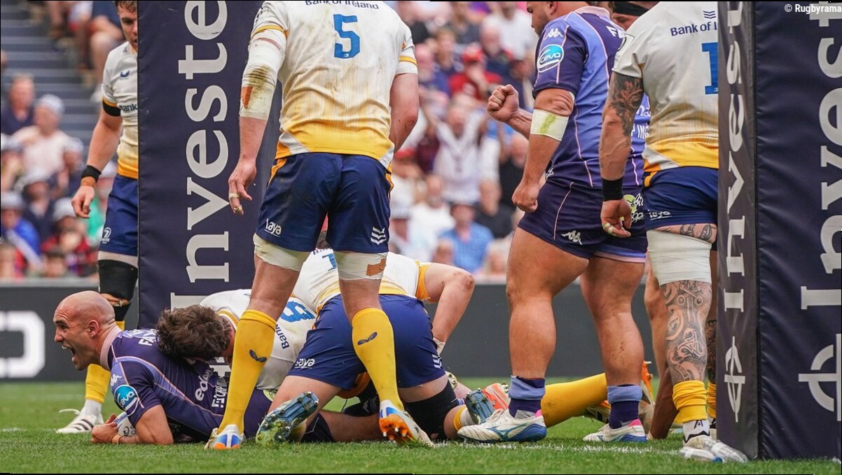 Vidéo. Maxime Lucu, en filou, lance les siens : revivez le premier essai de l'UBB en finale de Champions Cup face au Leinster