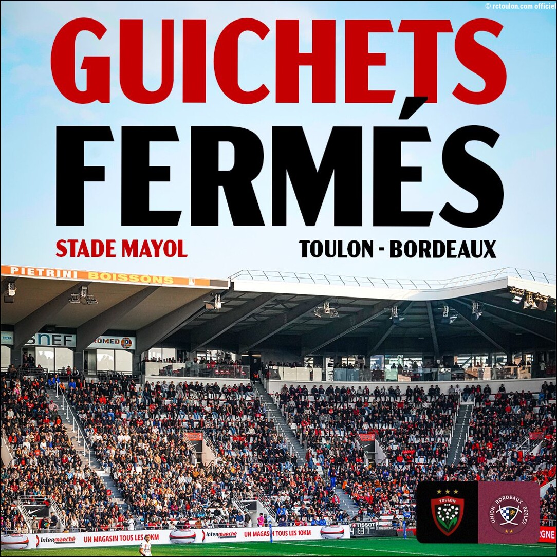 RCT – UBB : Mayol à guichets fermés, la plateforme de revente activée !