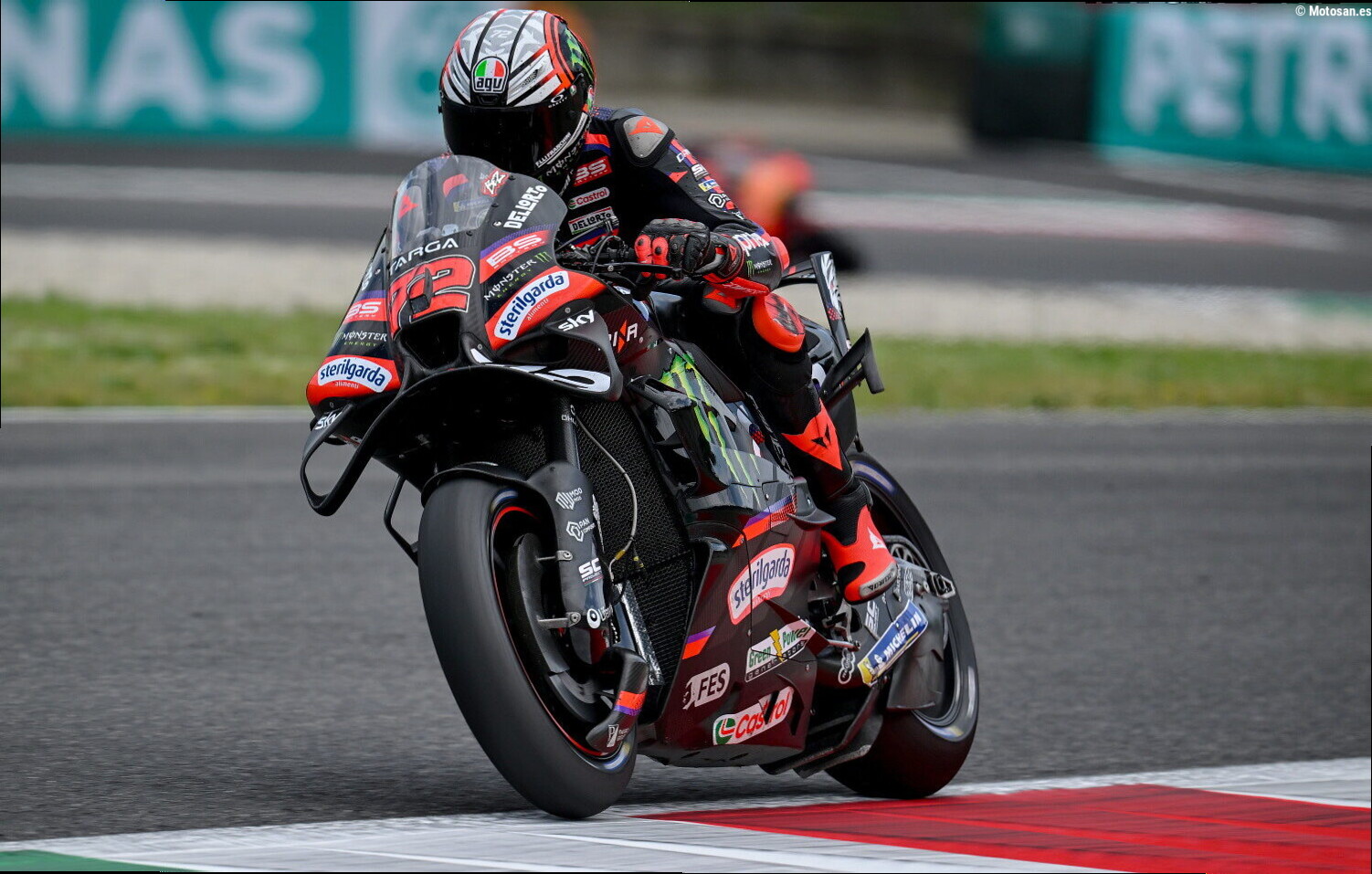 Bezzecchi confía en Aprilia pese al recital de Ducati en Mugello