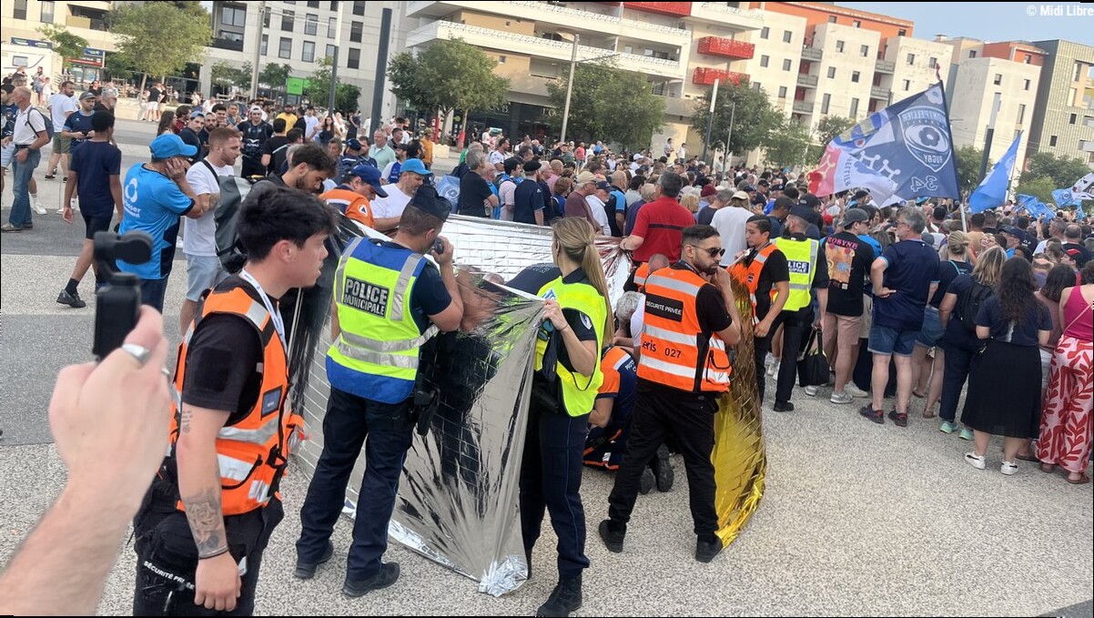 Un homme victime d'un arrêt cardiaque aux abords du Septeo Stadium, quelques minutes avant MHR-Pau