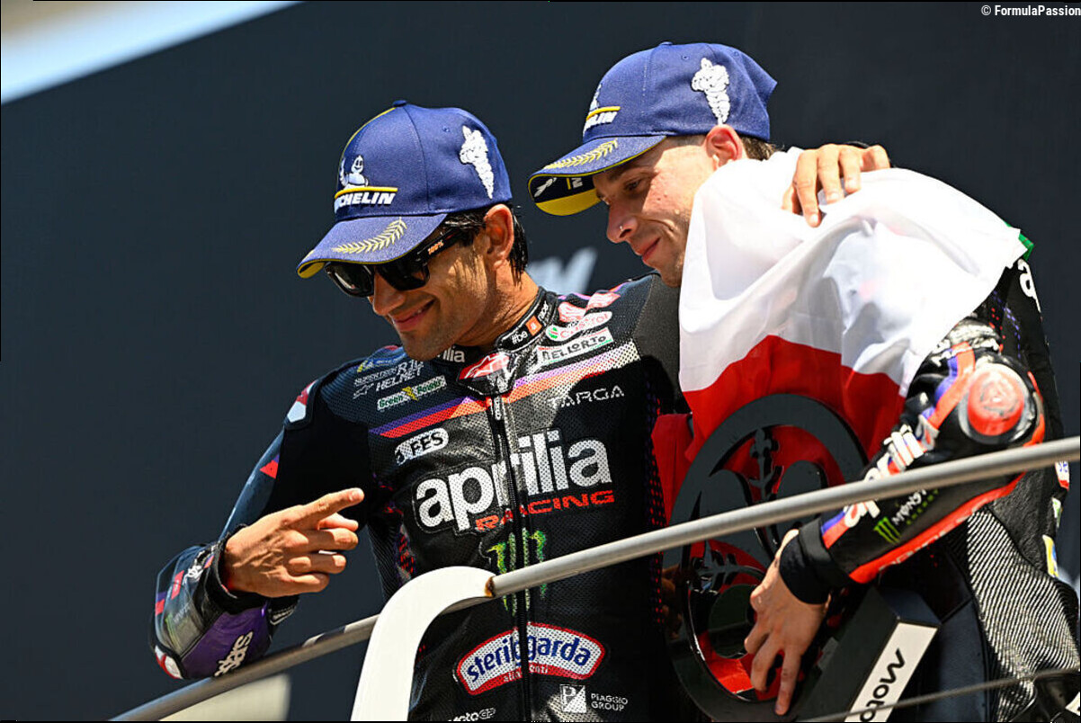 Martin si gode la festa del Mugello: "Bez, che invidia! Non volevo scendere dal podio"