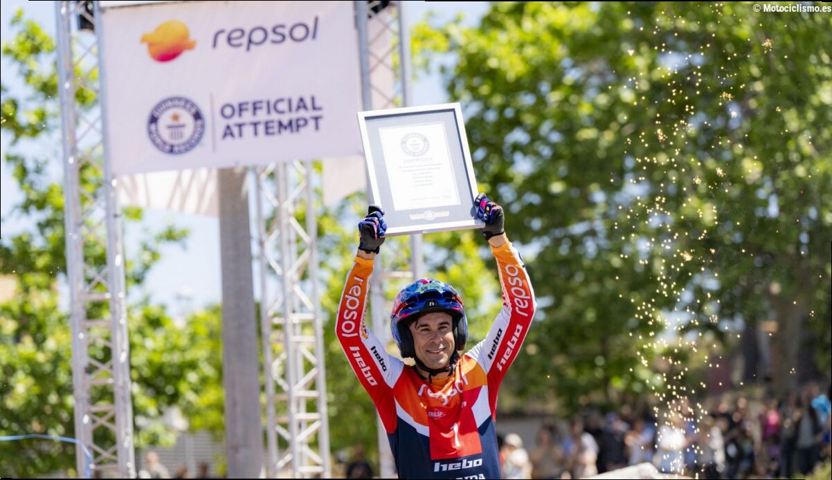 Toni Bou vuelve a hacer historia: consigue un nuevo Récord Guinness de trial