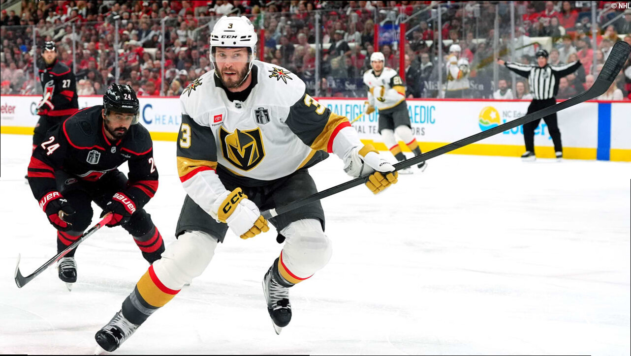 McNabb hit in face with puck, leaves Game 2 for Vegas
