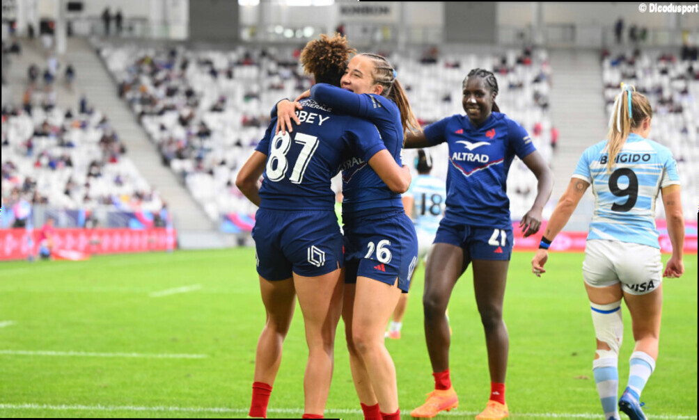 Les Bleues déjà en quarts, les Bleus en ballottage favorable après la première journée du HSBC Sevens de Bordeaux