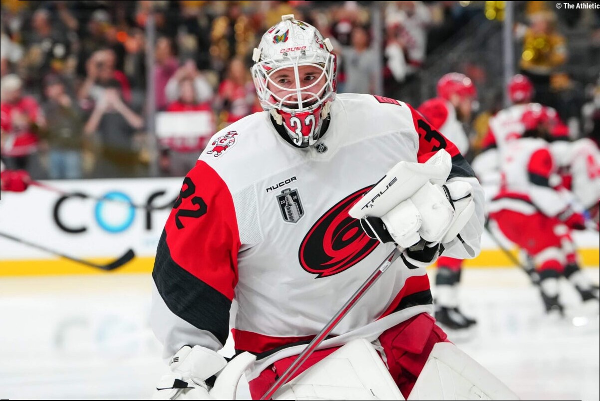 Hurricanes' Brandon Bussi starts Game 4 of Stanley Cup Final, Frederik Andersen scratched