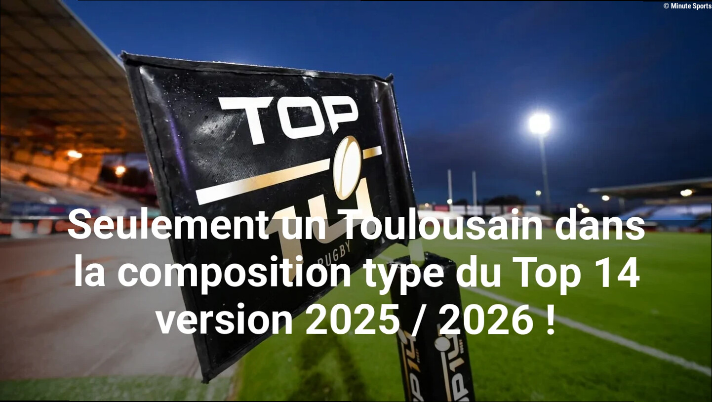 Seulement un Toulousain dans la composition type du Top 14 version 2025 / 2026 !
