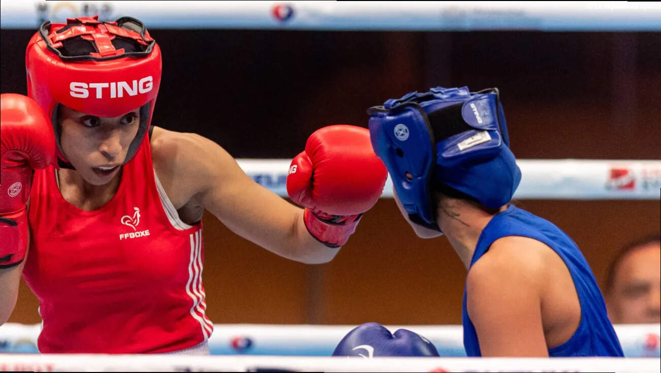 Wassila Lkhadiri se qualifie pour les demies de la Coupe du monde de boxe en éliminant la Taïwanaise