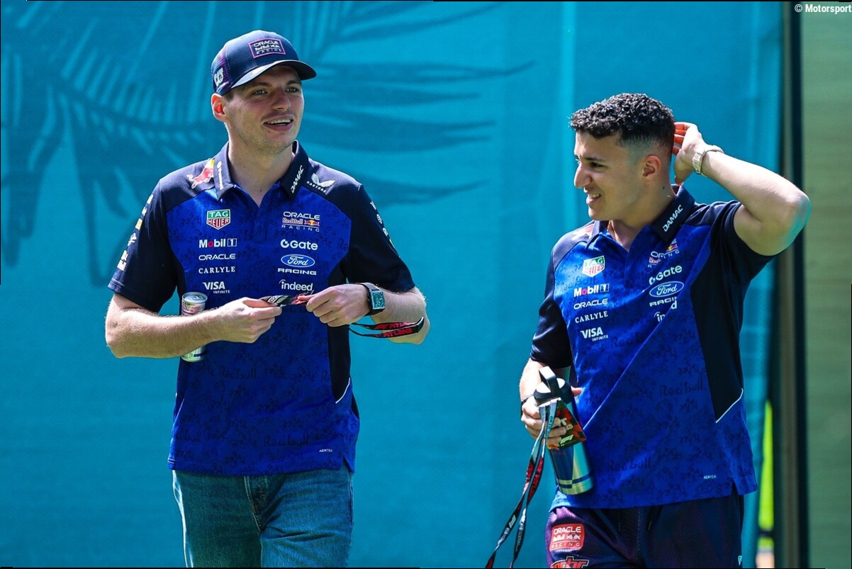 Hadjar admite que "Verstappen siempre me da consejos cuando se lo pido"