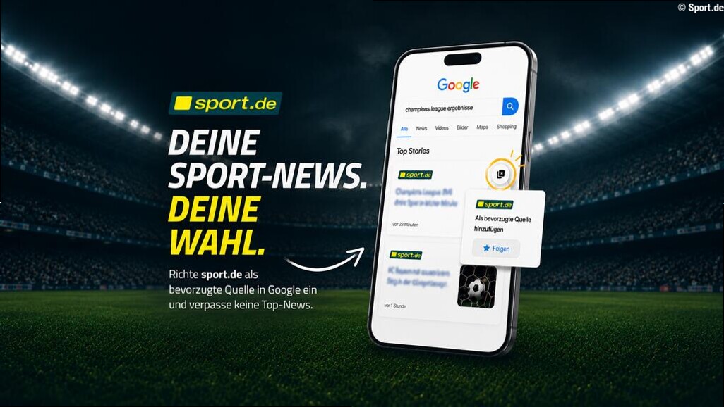Jetzt sport.de bei Google abonnieren!