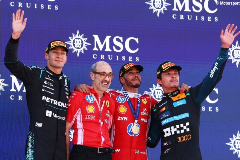 Nur eine Nation auf dem F1-Podium: Das gab es seit 43 Jahren nicht mehr!