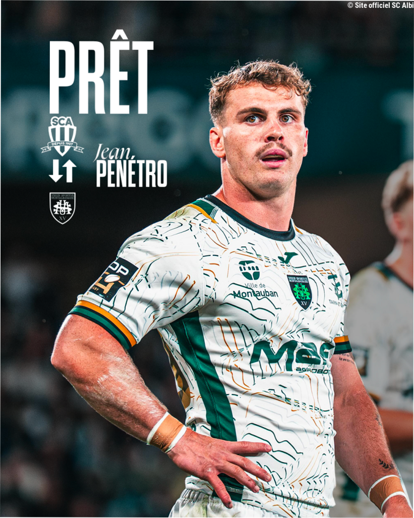 PRÊT : Le demi de mêlée Jean PÉNÉTRO rejoint le SCA !