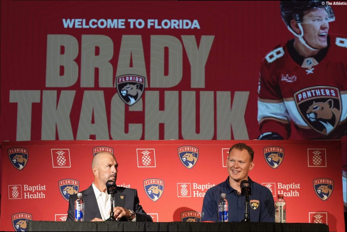 Inside Brady Tkachuk's first days with the Florida Panthers after blockbuster trade