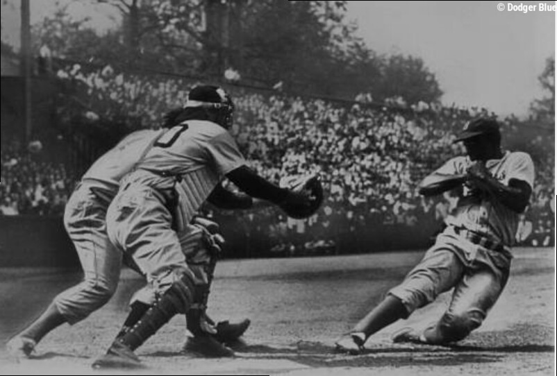 This Day In Dodgers History: Jackie Robinson Steals Home Plate; MLB Home Run Record Tied