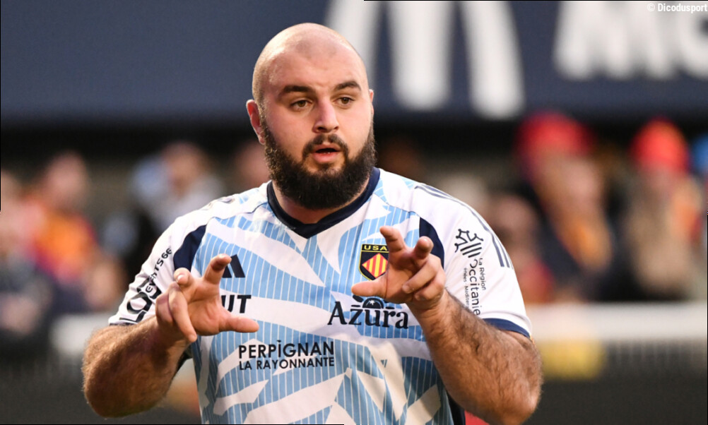 Le RC Vannes frappe fort : Giorgi Beria quitte l'USAP pour relever un nouveau défi