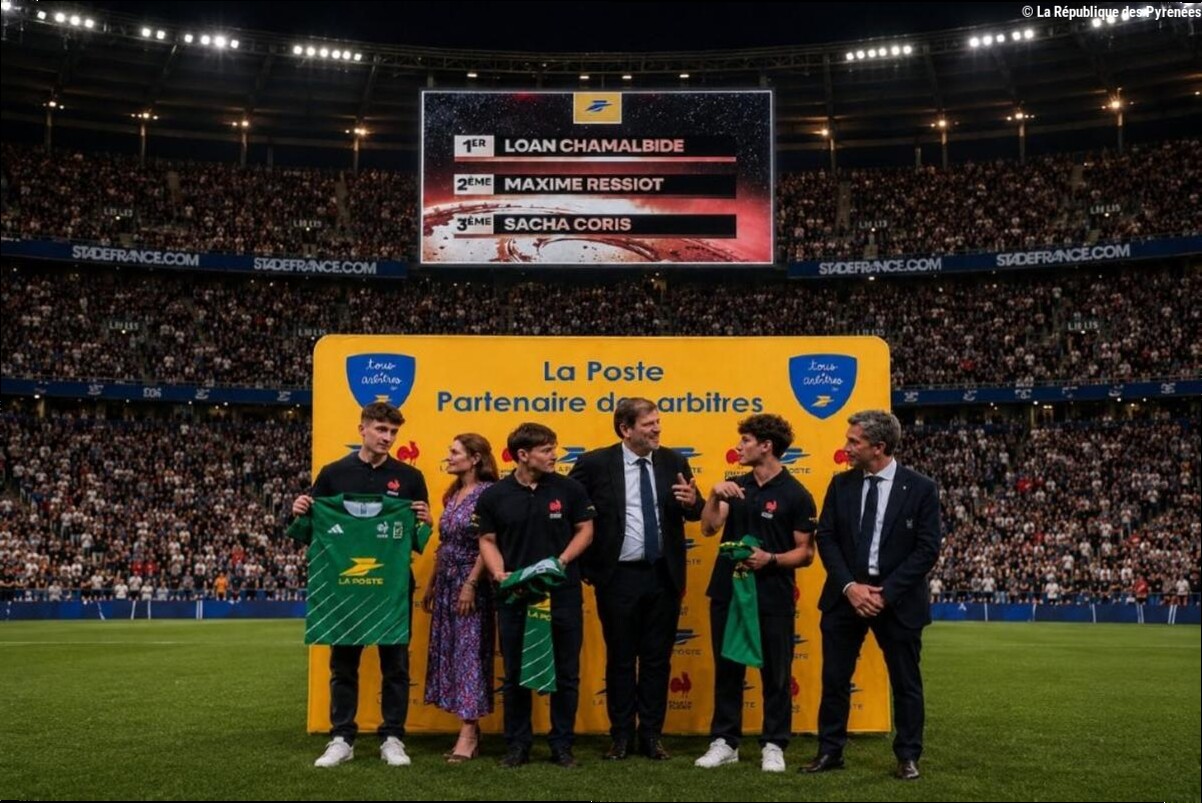 Rugby - Asso Section Paloise : Loan Chamalbide meilleur jeune arbitre français