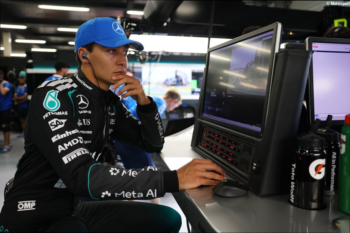 Russell: "No puedo luchar, estoy perdiendo 6 km/h en recta respecto a los otros Mercedes"