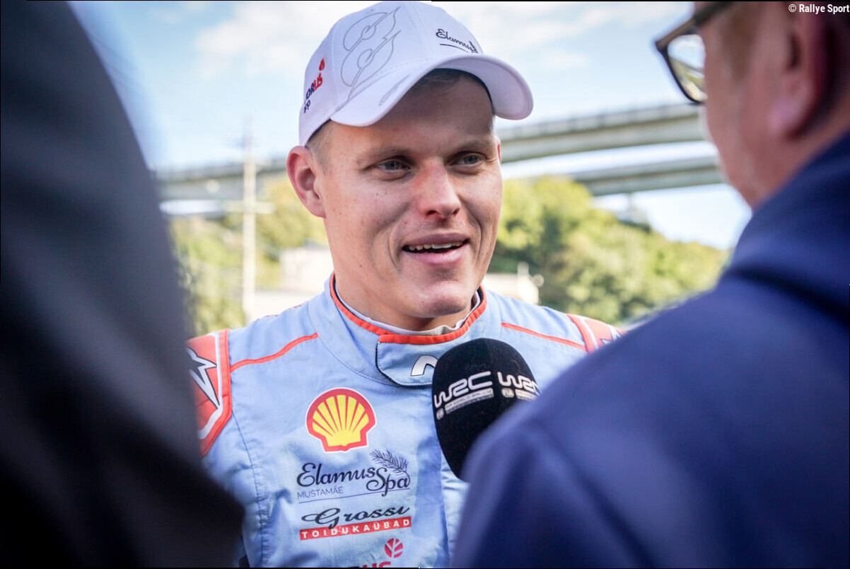 O.Tänak a testé la Toyota GR Yaris Rally1