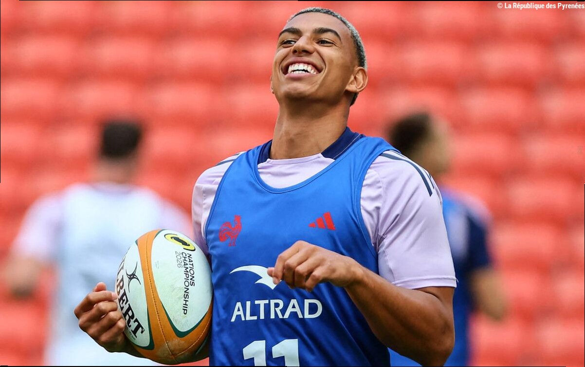 Rugby - XV de France : avant sa 1re sélection, l'ailier de la Section Paloise Aaron Grandidier-Nkanang « ne réalise pas »