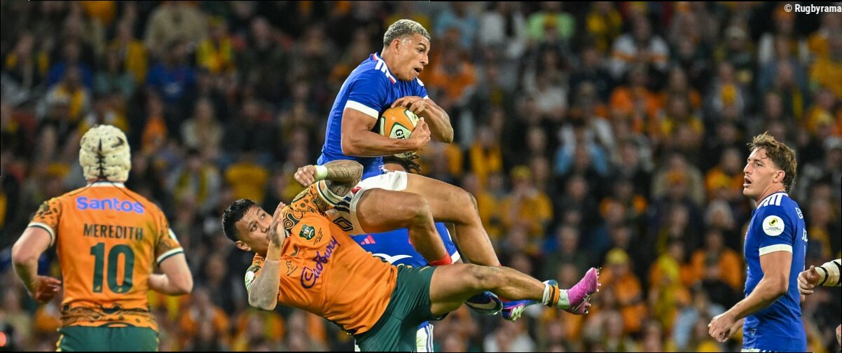 XV de France - Jeu aérien, vitesse et sens de la finition : Aaron Grandidier-Nkanang, une première qui en appelle d'autres