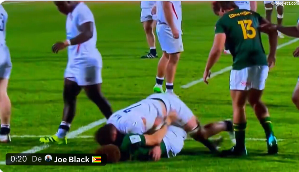 VIDEO : Le terrible dérapage d'un joueur Anglais contre l'Afrique du Sud !