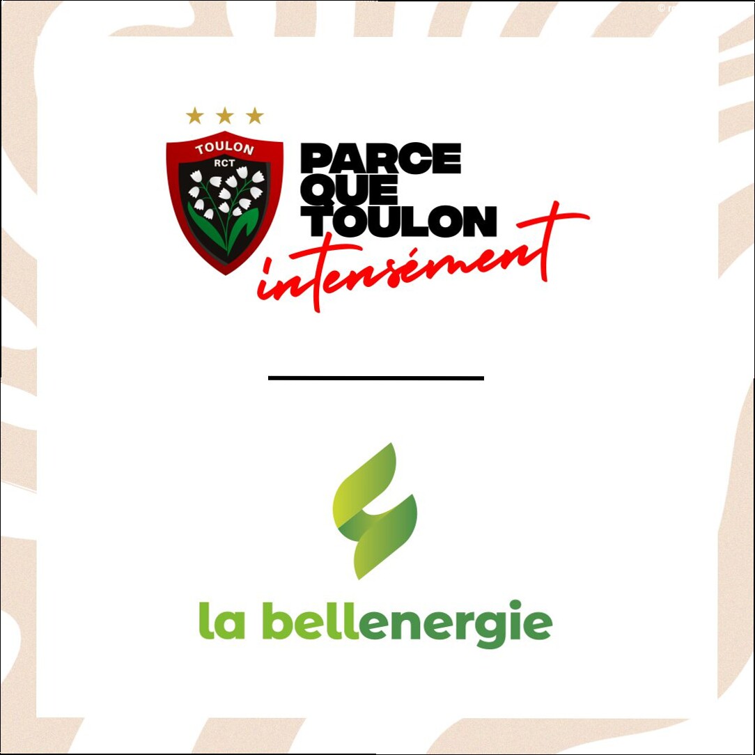 la bellenergie rejoint le Rugby Club Toulonnais en qualité de Partenaire Majeur pour les 2 prochaines saisons !