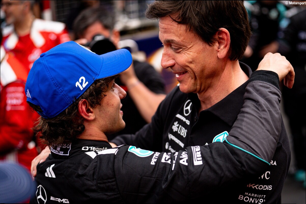 El difícil reto de Wolff: hacer campeón a Antonelli sin perder a Russell